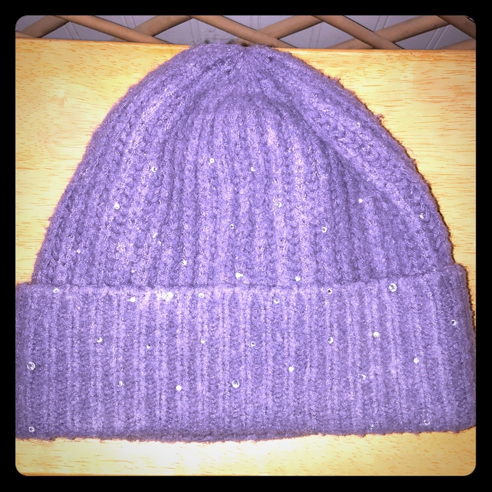 Wild Fable Purple Sparkle Warm Winter Hat One Size